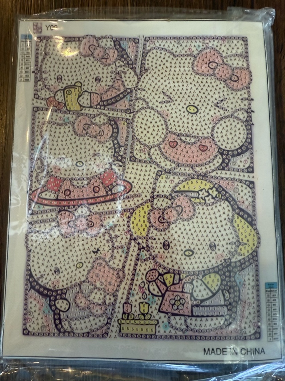 Hello Kitty DIY Diamond Art Set with Frame NWT